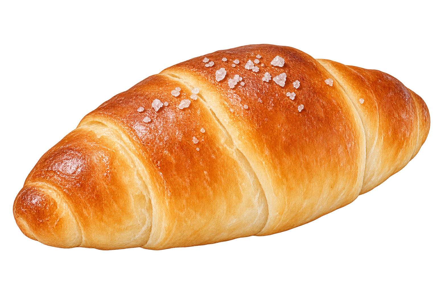 A golden salt bread roll
