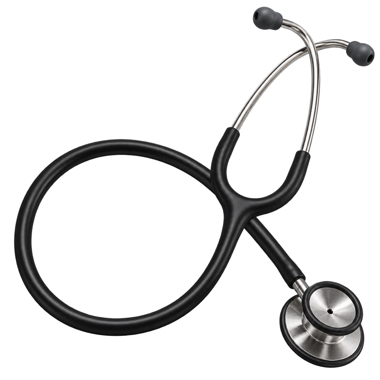 A black stethoscope